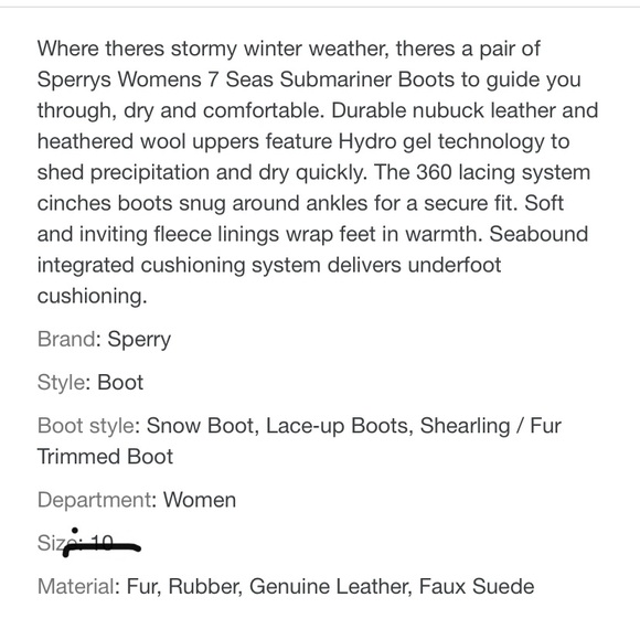 Sperry woman’s boot size 6 - Picture 5 of 5